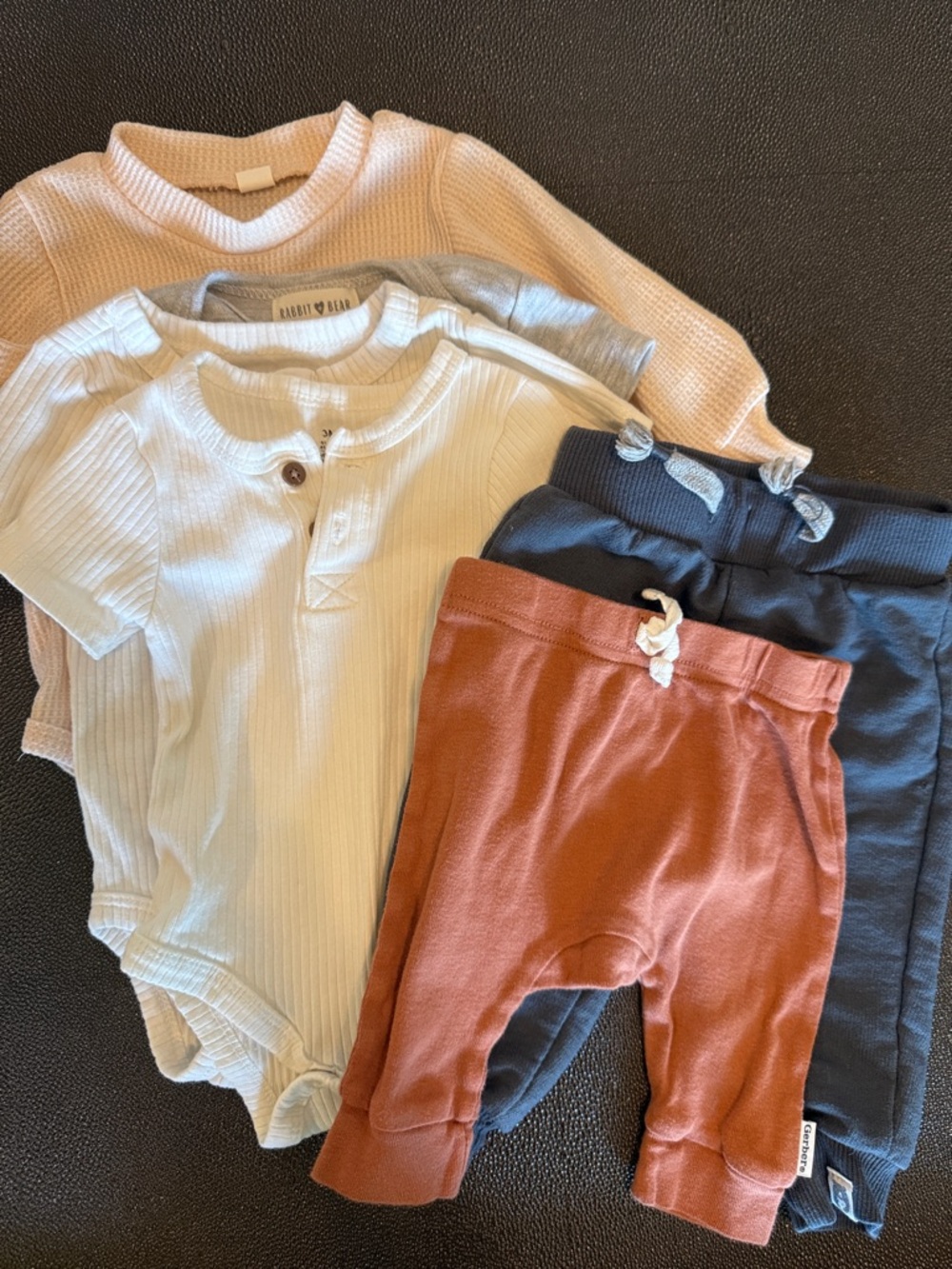 Cat & Jack and other brands Baby Bundle Set in Cream and Blue size 0-6 months